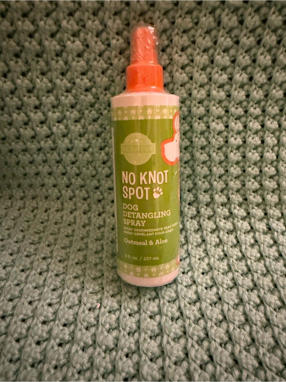 Scentsy No Knot Spot Dog Detangling Spray - Green & Orange